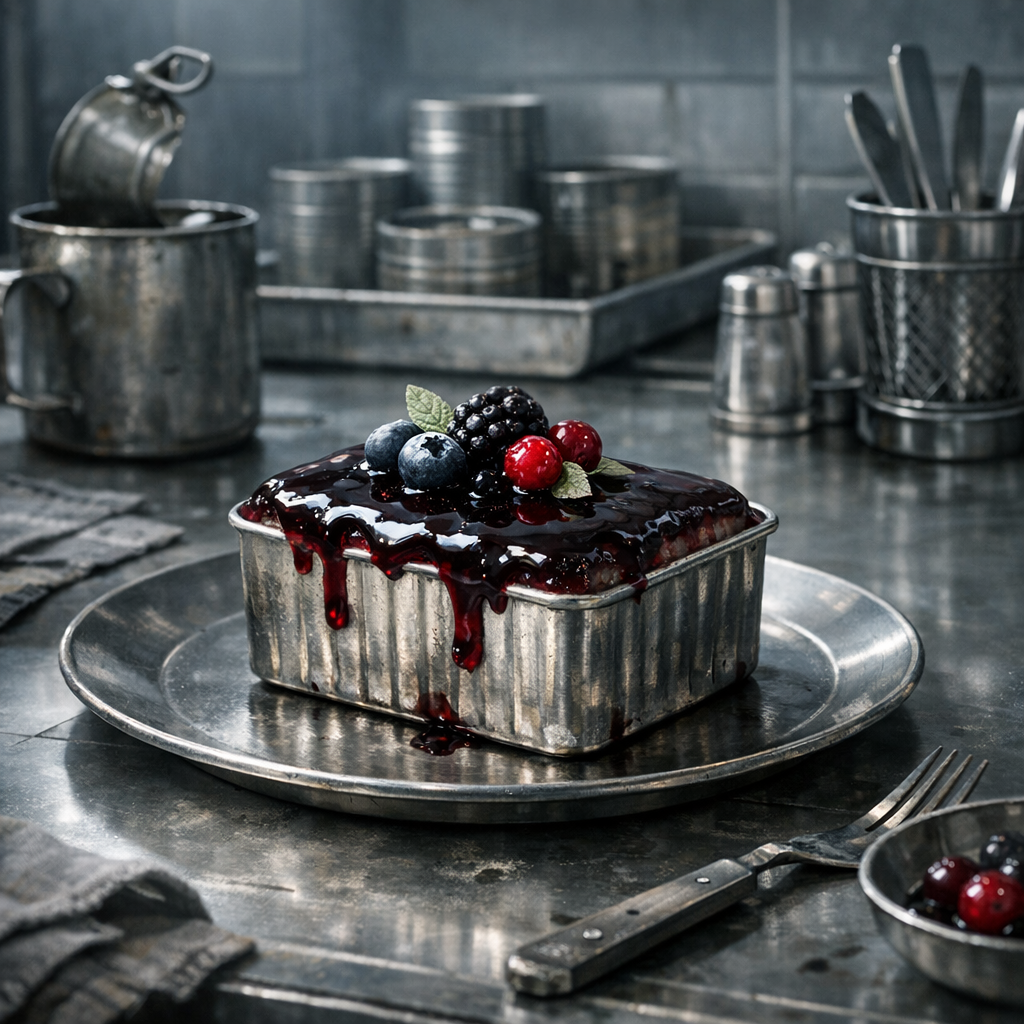 Glaspforten-Blechpastete