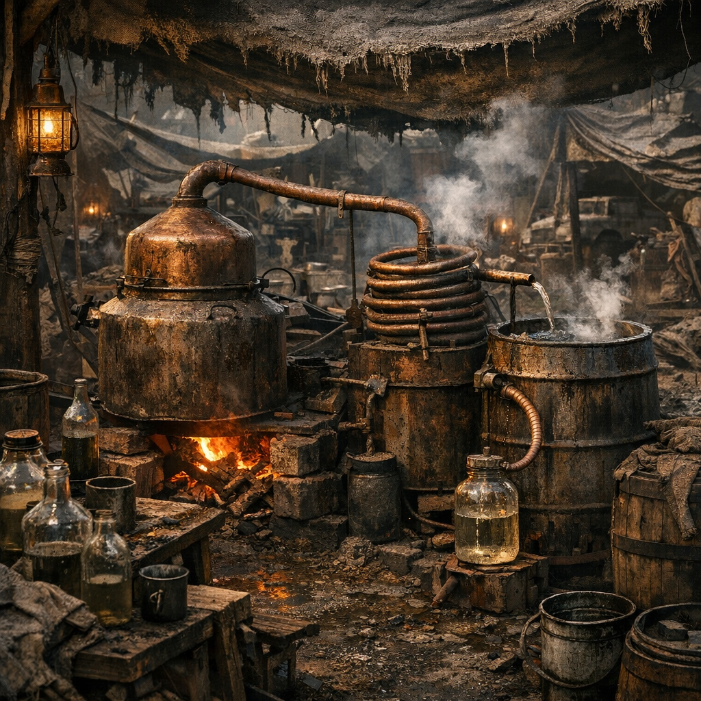 Moonshine-Brennplatz