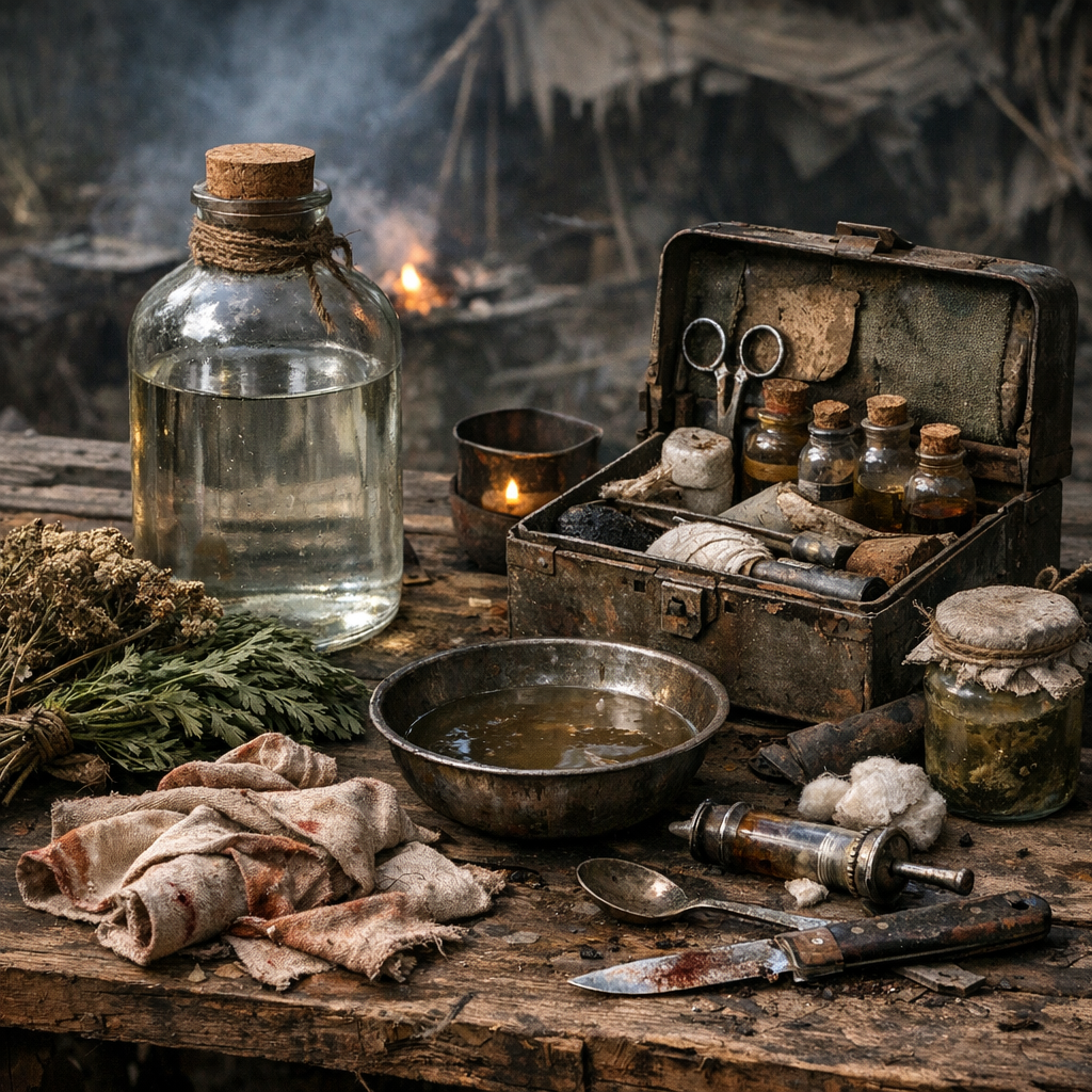 Moonshine-Wundspülung