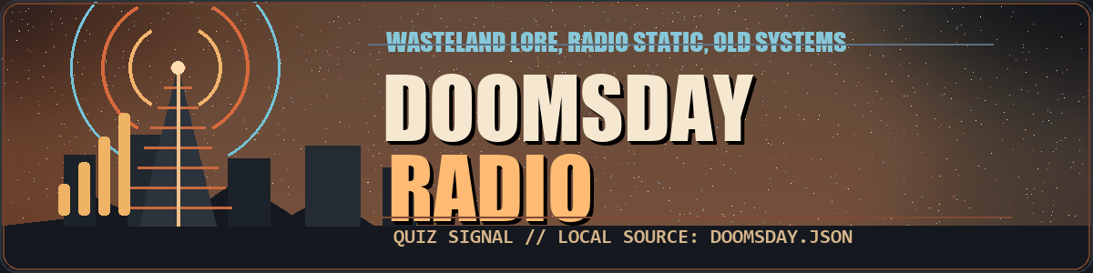 Doomsday Radio Quiz Banner